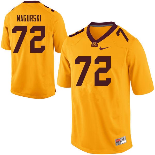Men #72 Bronko Nagurski Minnesota Golden Gophers College Football Jerseys Sale-Gold